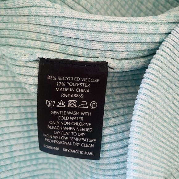 Le Ore Rimini Green Marled Ribbed Knit Stretchy Trousers Revolve Sustainable S - Picture 13 of 14